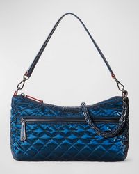 MZ Wallace - Crosby Metallic Quilted Shoulder Bag - Lyst