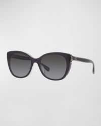 COACH - Polarized C-monogram Acetate Cat-eye Sunglasses - Lyst