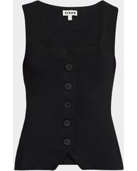 STAUD - Marisa Vest Top - Lyst