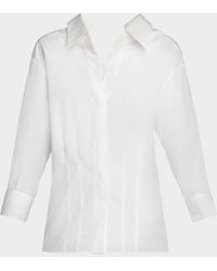 Givenchy - Open Cotton Shirt - Lyst