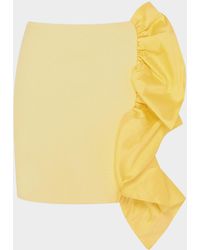 PATBO - Taffeta Ruffle Mini Skirt - Lyst