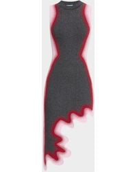 Ph5 - Hailey Reflective Wavy Asymmetric Dress - Lyst