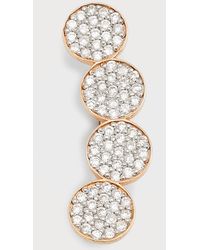 Ginette NY - Mini Ever Solo Diamond Arc Earring In 18k Rose Gold, Single, Right - Lyst