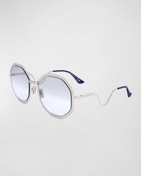 Marni - Geometric Metal Round Sunglasses - Lyst