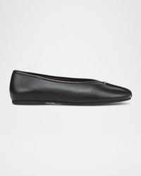 Vince - Ori Leather Ballet Flats - Lyst