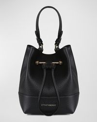 Strathberry - Lana Osette Pebbled Leather Bucket Bag - Lyst