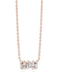 Suzanne Kalan - Shimmer Small 18k Gold Diamond Necklace - Lyst