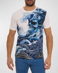 Robert Graham - Skull Wave Graphic T-Shirt - Lyst