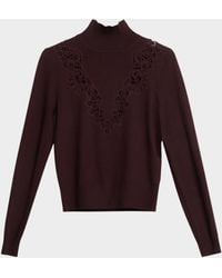 Zimmermann - Valiant Merino Wool Turtleneck Sweater - Lyst