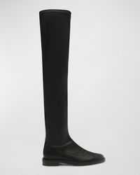 SCHUTZ SHOES - Kaolin Stretch Leather Over-The-Knee Boots - Lyst