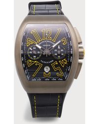 Franck Muller - Titanium Vanguard Watch With Yellow Accents - Lyst