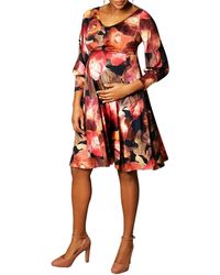 TIFFANY ROSE - Maternity Pixie Watercolor Floral V-Neck Dress - Lyst