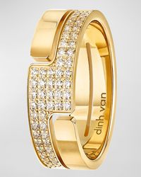 Dinh Van - Yellow Gold 70s Medium Diamond Ring, Size 52 - Lyst