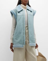 anne vest polka dot coat