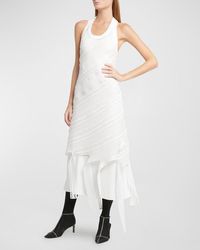 Jil Sander - Scoop-Neck Sleeveless Crochet-Knit Maxi Dress - Lyst