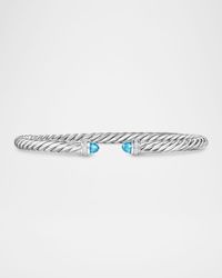 David Yurman - Modern Cable Flex Bracelet With Gemstones And Diamonds - Lyst