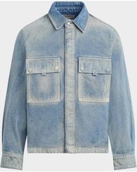 Hudson Jeans - Apos;S Flap-Pocket Denim Jacket - Lyst
