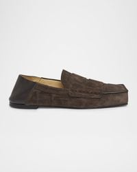 Jacquemus - Apos;S Les Mocassins Carre Suede Penny Loafers - Lyst