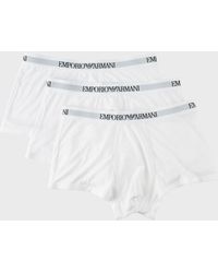 Emporio Armani - 3-Pack Trunks - Lyst