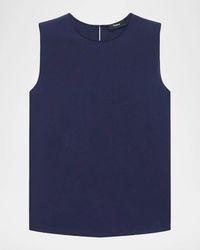 Theory - Silk Straight Shell Top - Lyst