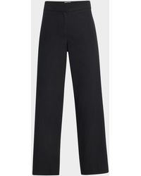 Nili Lotan - Nohan Straight-Leg Ankle Cotton Pants - Lyst