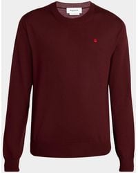 McQueen - Apos;S Wool Knit Chest-Skull Crewneck Sweater - Lyst