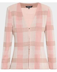 Misook - Tailored Plaid Knit Jacket - Lyst
