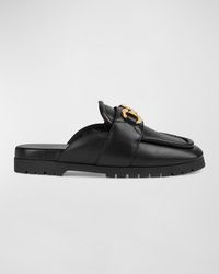 Gucci - Airel Leather Horsebit Loafer Mules - Lyst