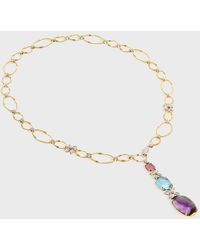 Marco Bicego - Marrakech Onde 18k Yellow And White Gold Lariat With Gemstones - Lyst