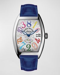 Franck Muller - Crazy Hours Color Dreams Automatic Watch With Alligator Strap - Lyst