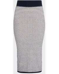Essentiel Antwerp - Stripe Knit Midi Skirt - Lyst