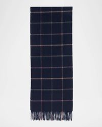 Paul Smith - Apos;S Signature Stripe Windowpane Wool-Cashmere Scarf - Lyst