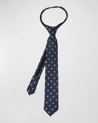 Cufflinks Inc. - Boy'S The Mandalorian'S The Child Dotted Silk Zipper Tie - Lyst