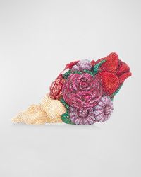 Judith Leiber - Corsage Roses Clutch Bag With Chain Strap - Lyst