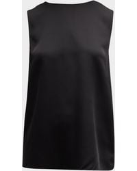 Theory - Silk Straight Shell Top - Lyst