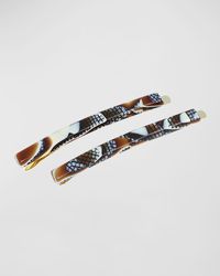 France Luxe - Patterned Bobby Pin Pair - Lyst