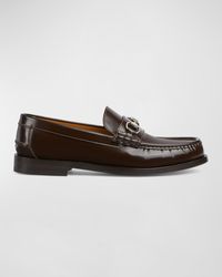 Gucci - Kaveh Leather Bit Loafers - Lyst