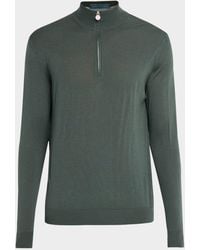 Kiton - Apos;S Wool Half-Zip Sweater - Lyst