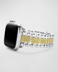 Lagos - Smart Caviar Lux Two Tone 38Mm Apple Watch Bracelet - Lyst