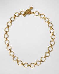 Elizabeth Locke - Positano Link Necklace In 19k Gold, 17" - Lyst