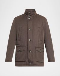 Herno - Apos;S Virgin Wool Field Jacket - Lyst