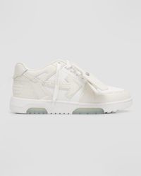 Off-White c/o Virgil Abloh - Out Of Office Stitched Leather Low-Top Sneakers - Lyst