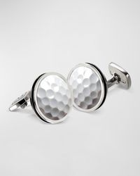 M-clip - Stainless Steel Golf Ball Round Cufflinks - Lyst
