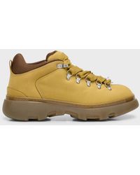 Burberry - Trek Leather Hiking Boots - Lyst