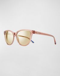 Revo - Daphne Oversized Acetate Cat-eye Sunglasses - Lyst
