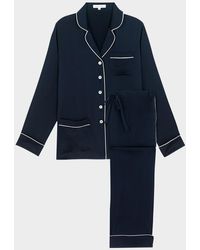 Olivia Von Halle - Coco Straight-Leg Silk Satin Pajama Set - Lyst