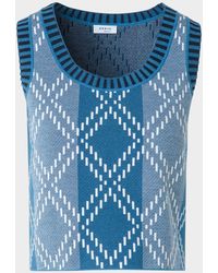 Akris Punto - Diamond Jacquard Merino Wool Top - Lyst