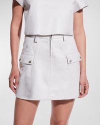 AS by DF - Jameson Recycled Leather Mini Skirt - Lyst