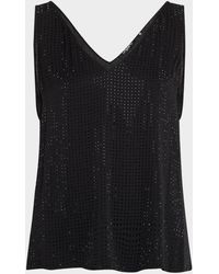 Emanuel Ungaro - Sleeveless Rhinestone Blouse - Lyst