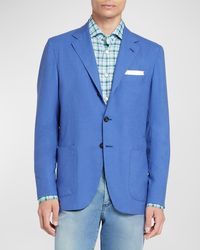 Kiton - Washed Solid Cashmere-Silk Sport Coat - Lyst